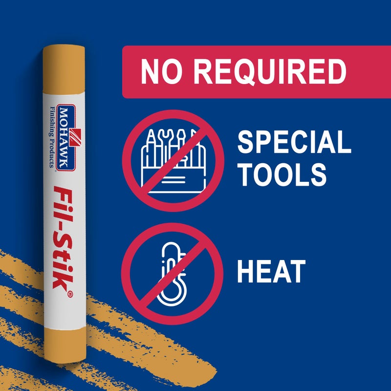 MOHAWK Fill Stick (Fil-Stik) Putty Stick for Wood Repair (Natural Tone)- Rub On Semi-Soft Wax Filler Stick - Image 3